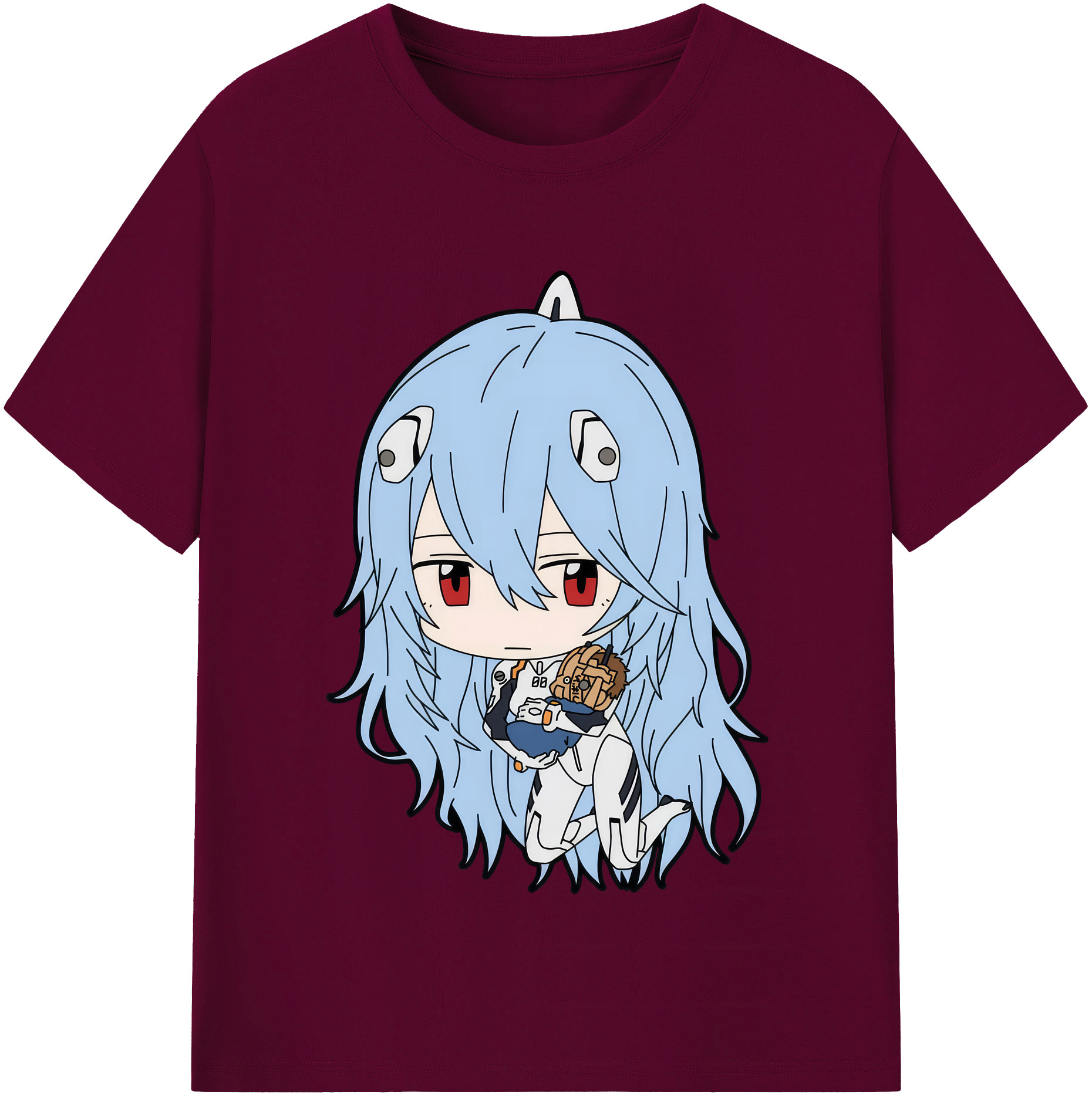 （画像用） EVA 新世紀エヴァンゲリオン レディースカジュアルプリントTシャツ（綿100％）